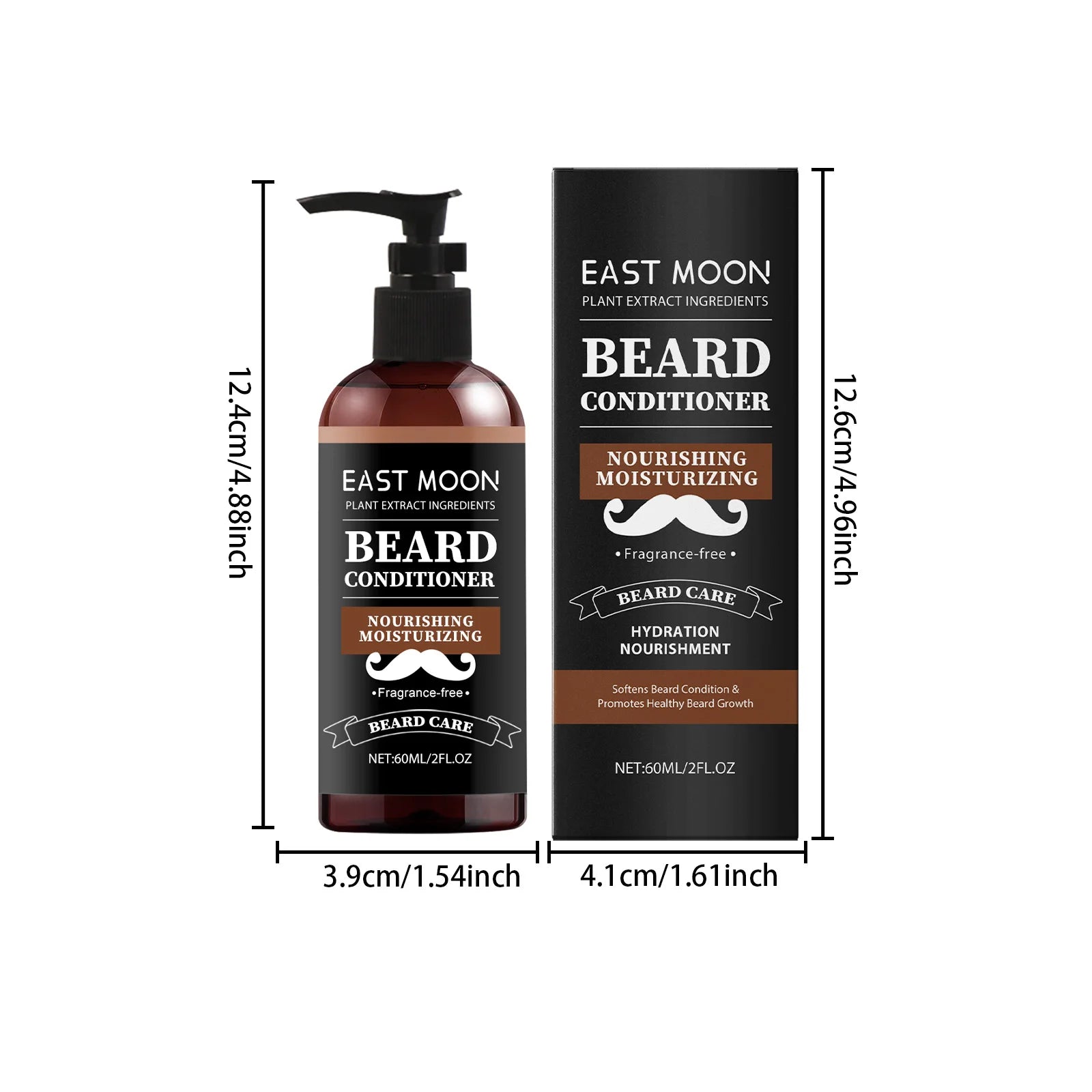 Men's Beard Care Nourishing Cream - Moisturizing, Softening, Shiny, Soothing, Gentle Care