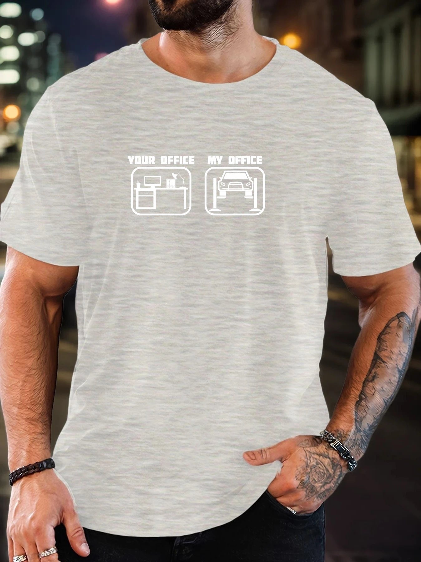 Men's T-Shirt 100% Cotton Summer Casual Soft Creative Letter Print Round Neck Breathable Short Sleeve T-Shirts 2025 New Tees
