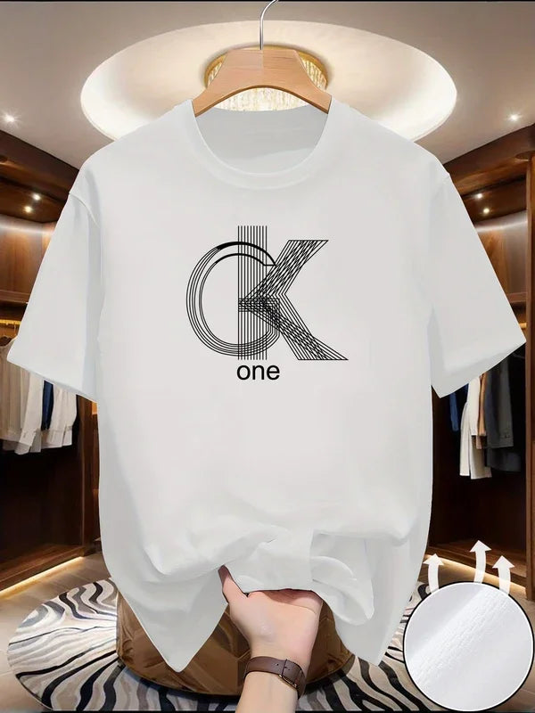 2026 Men's Graphic T Shirts Casual Crew Neck Short Sleeves Summer Essential Fashionable Prints Comfortable Basic Tees for Daily