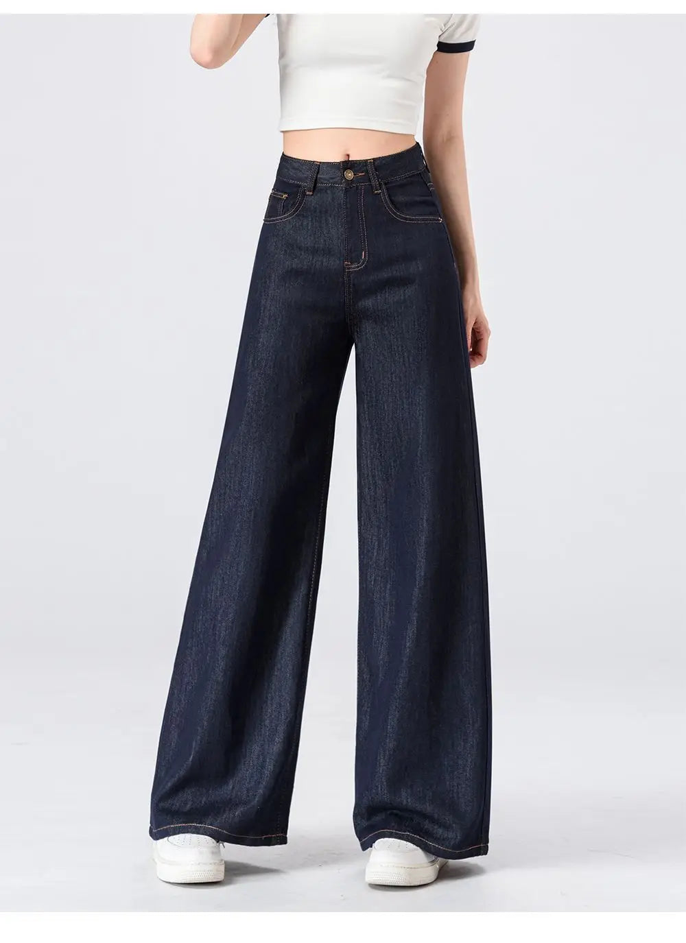 Women's Lightweight Wide Leg Straight-Leg Jeans Stylish and Comfortable Denim Pants for Effortless Fashion Summer Thin Trousers