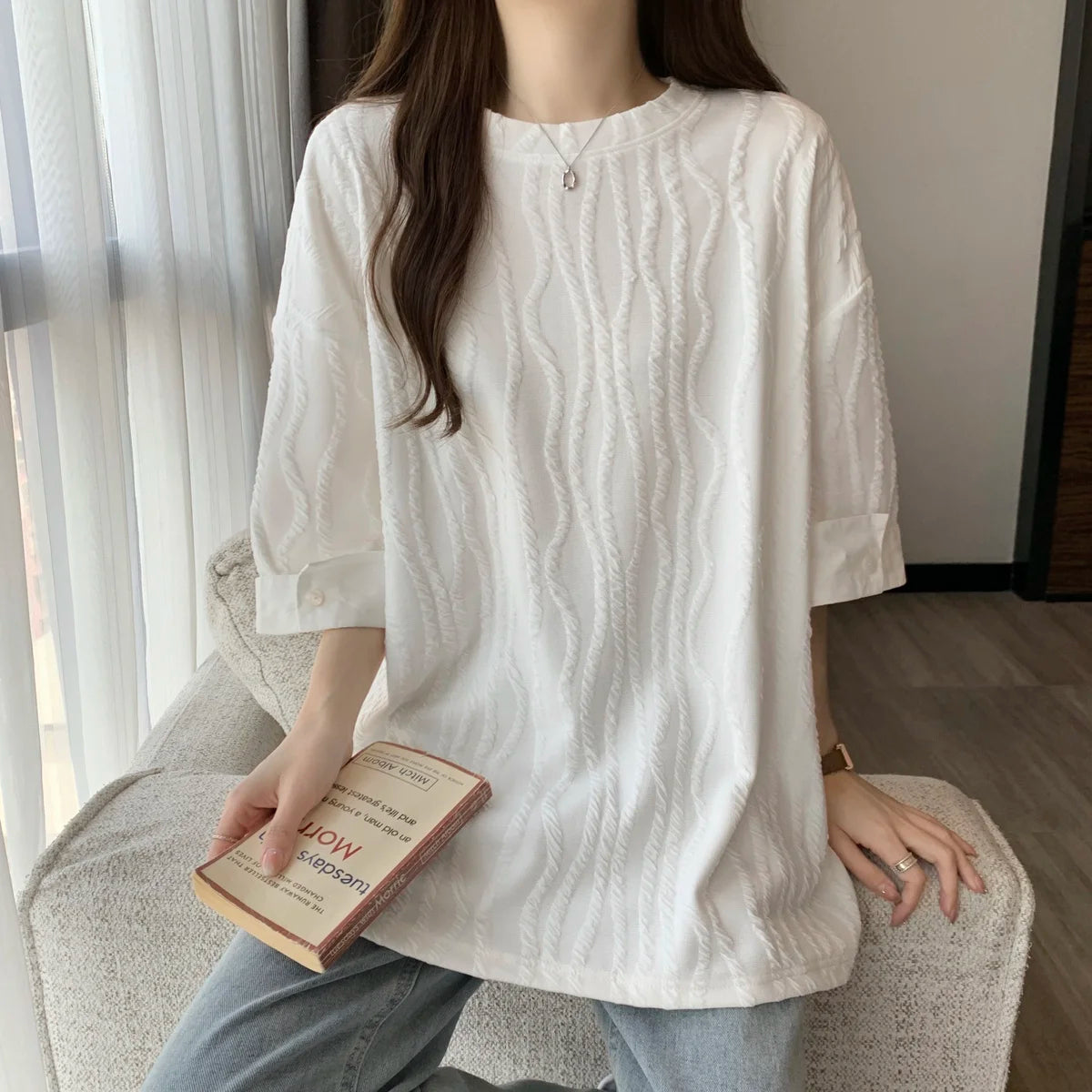 Loose Korean Casual Tee Women