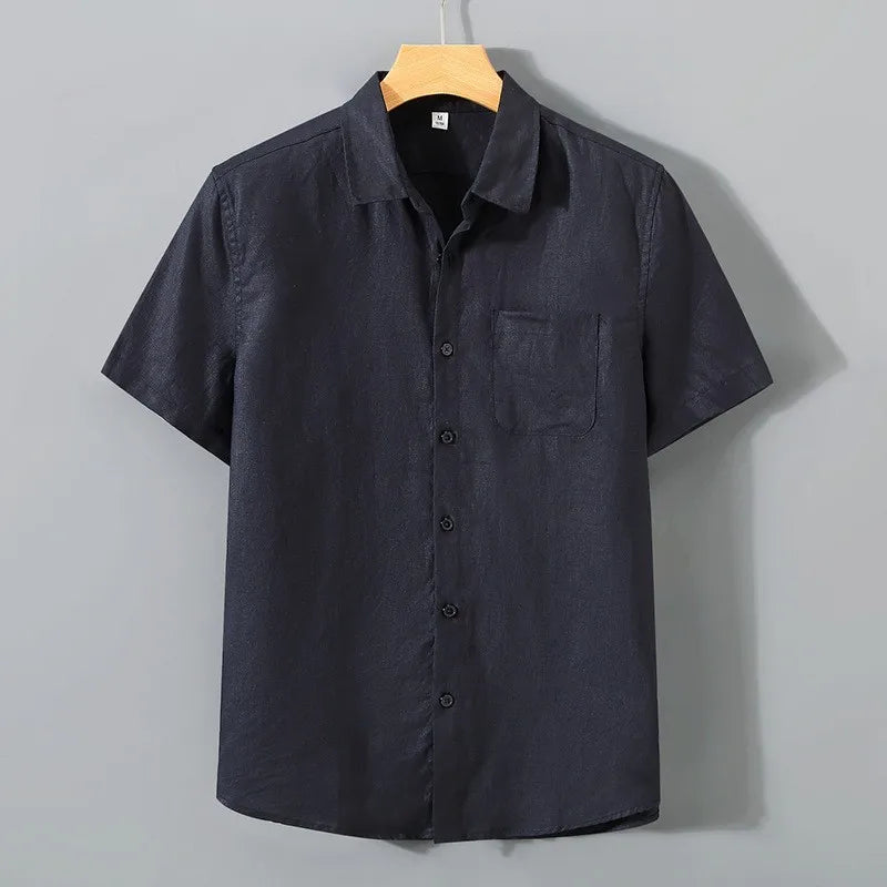 Solid Loose Short Sleeve Shirt