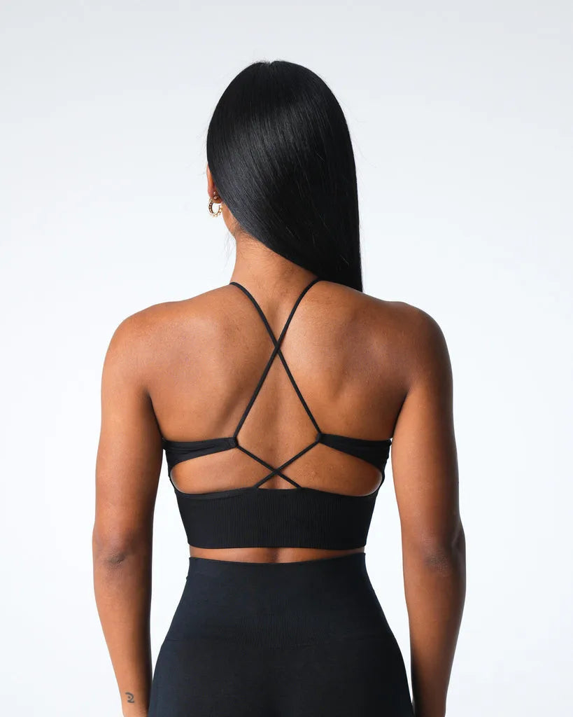 Embrace Seamless Sports Bra Women Backless Gym Bra Tops Padded Yoga Bras Push Up Running Sports Bras Workout Bralette Sportswear
