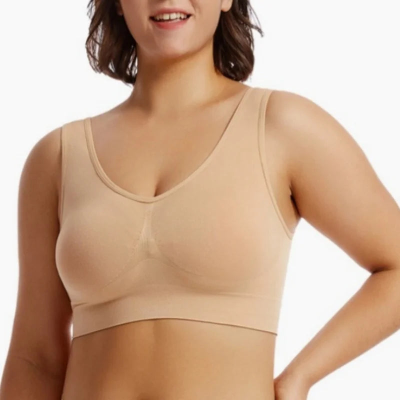 Seamless Sports Bras For Women Push-Up Bra Female Breathable Brassiere No Pads Bralette Solid Color Crop Top Sexy Lingerie S-5XL