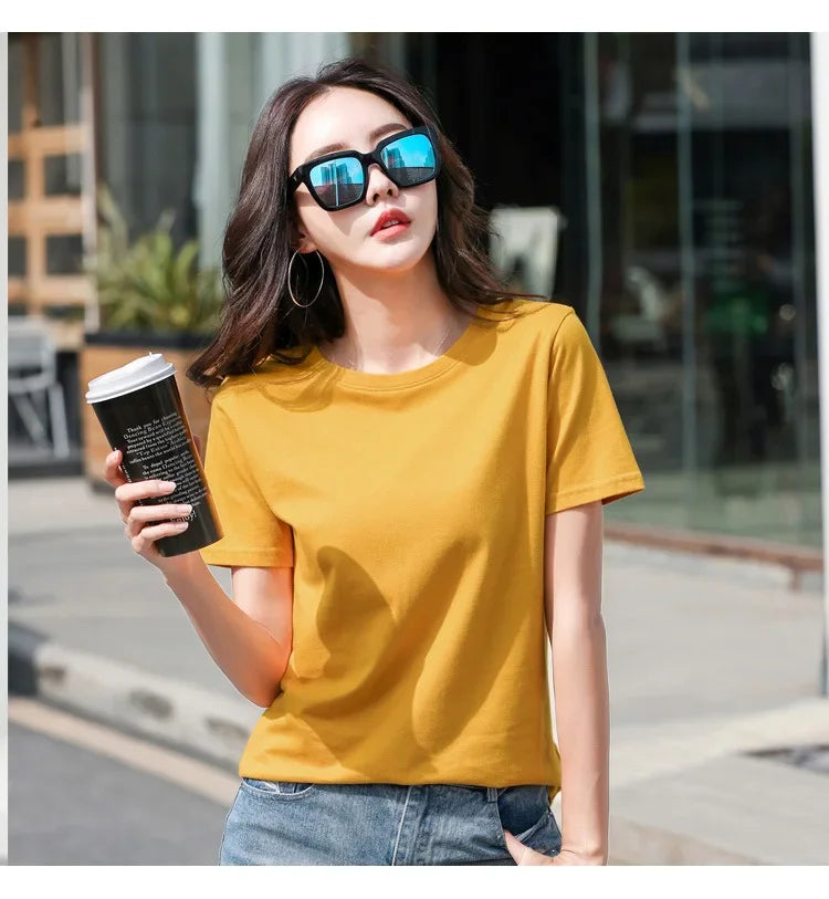 Pure Cotton Casual Loose Tee