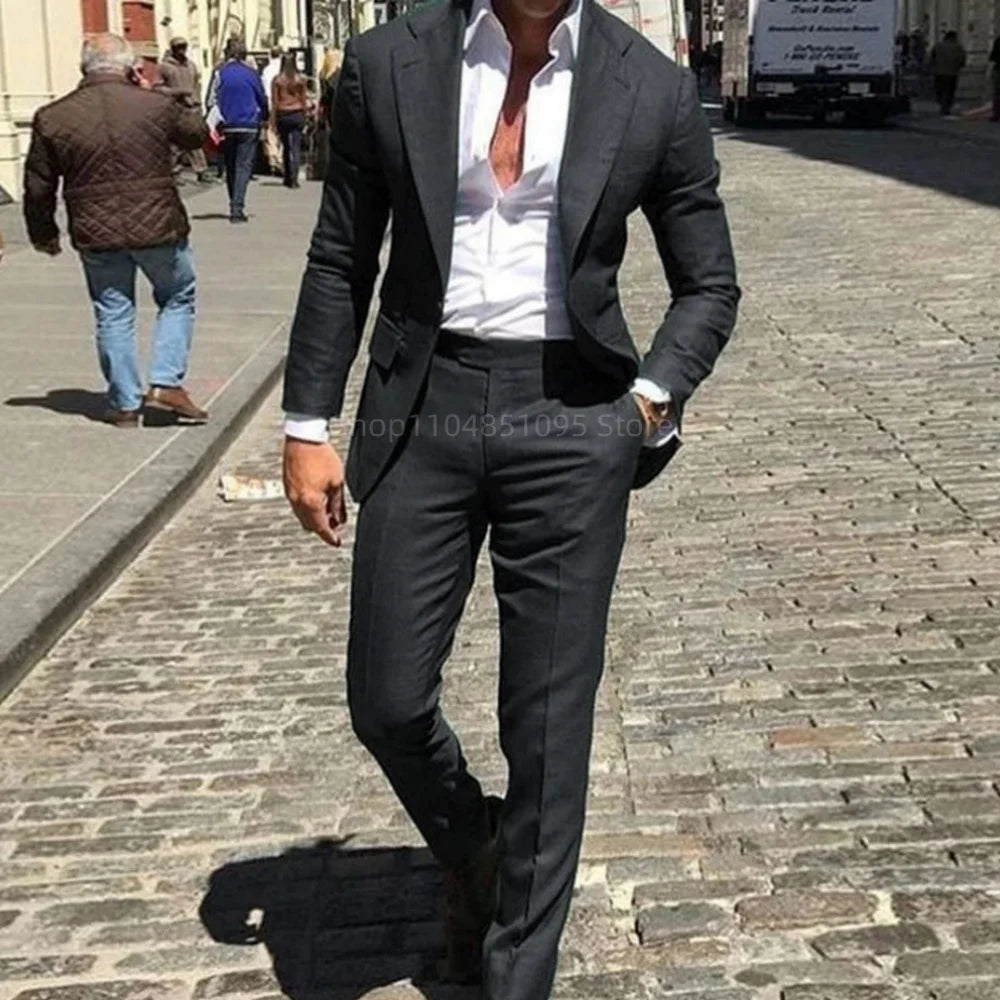 Classic Slim Fit Two Piece Suit