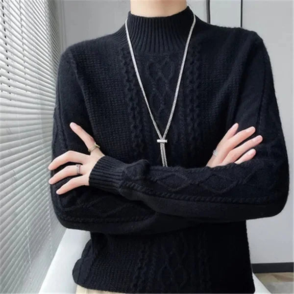 Half High Neck Knit Pullover