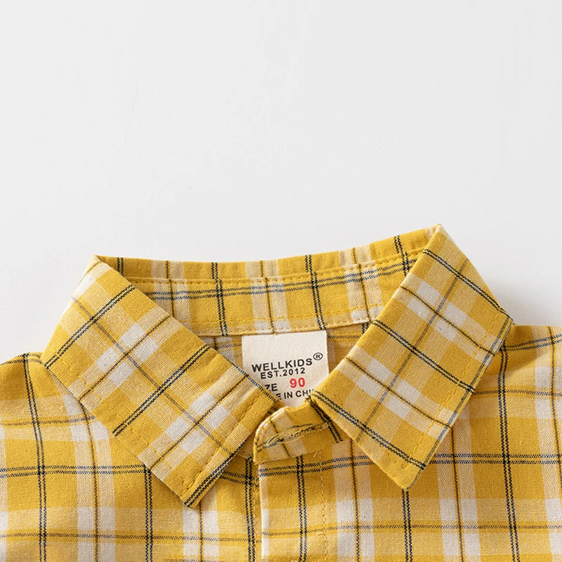 Classic Baby Plaid Cotton Shirt