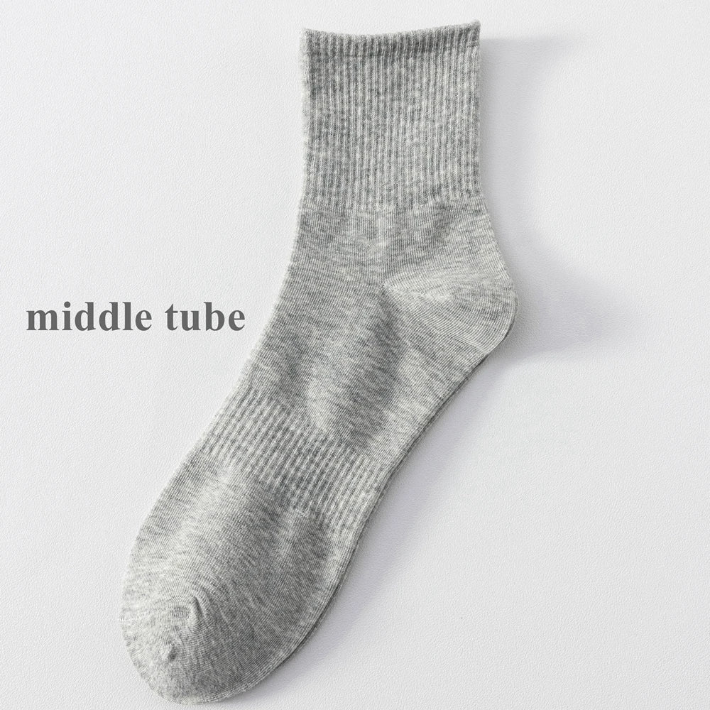 Plus Size Cotton Crew Socks