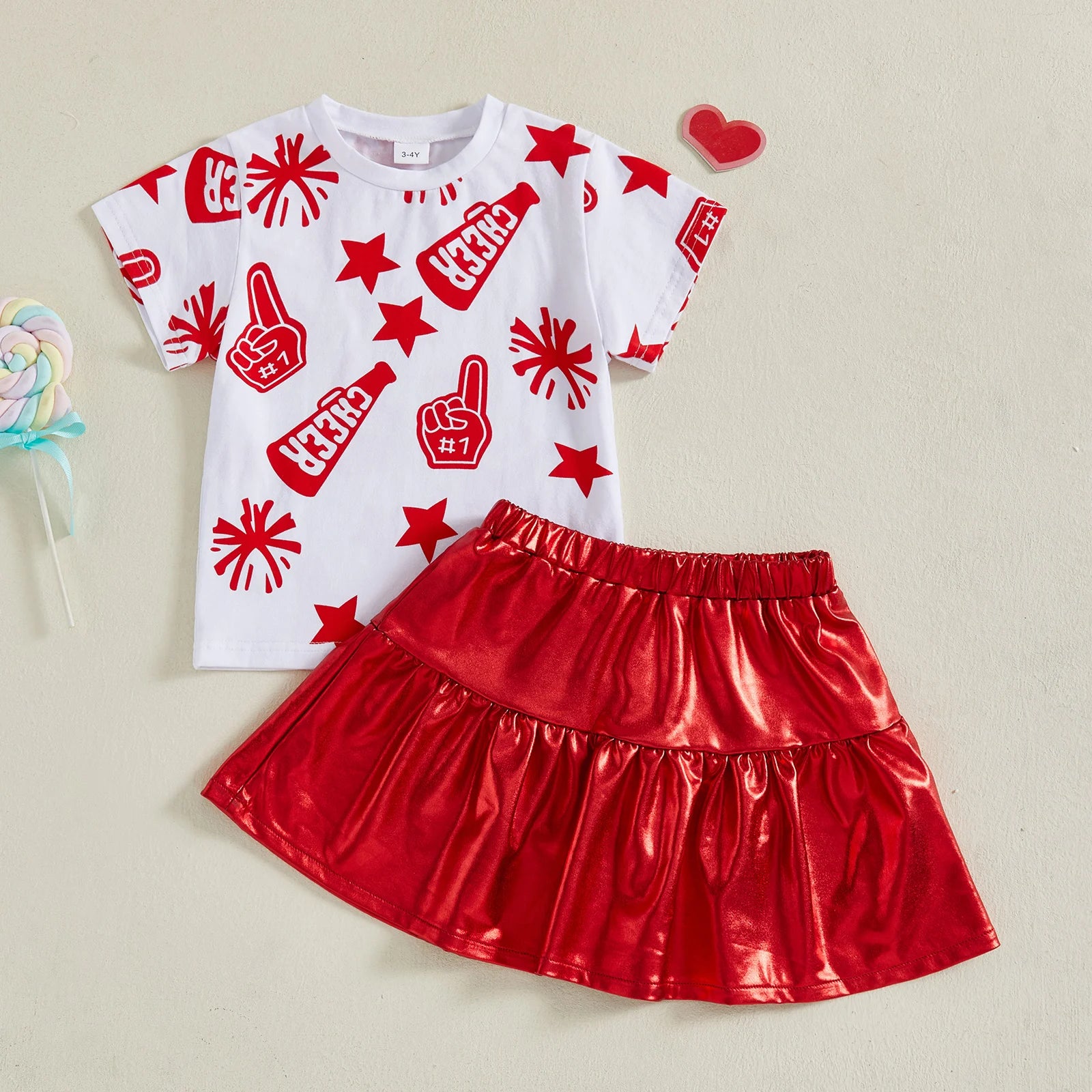 Pink Floral Toddler Summer Set