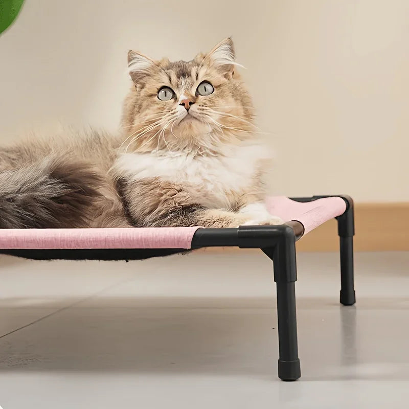 Pet Camping Bed Elevated Bed for Dogs Folding Puppy Camping Bed Cat House Portable Removable Washable Puppy Beds Dog Hammock