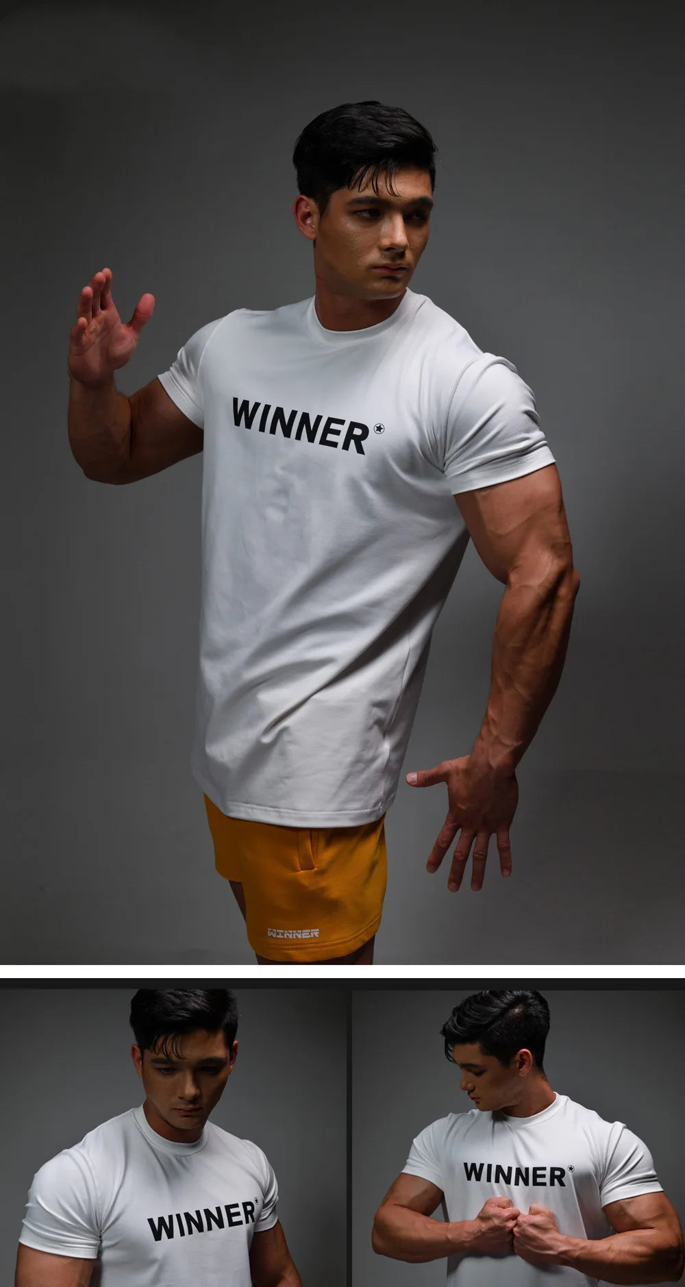 Men Muscle Shirt Slim Fit Bodybuilding Tshirt Men Workout Fitness Shirts Top Tees