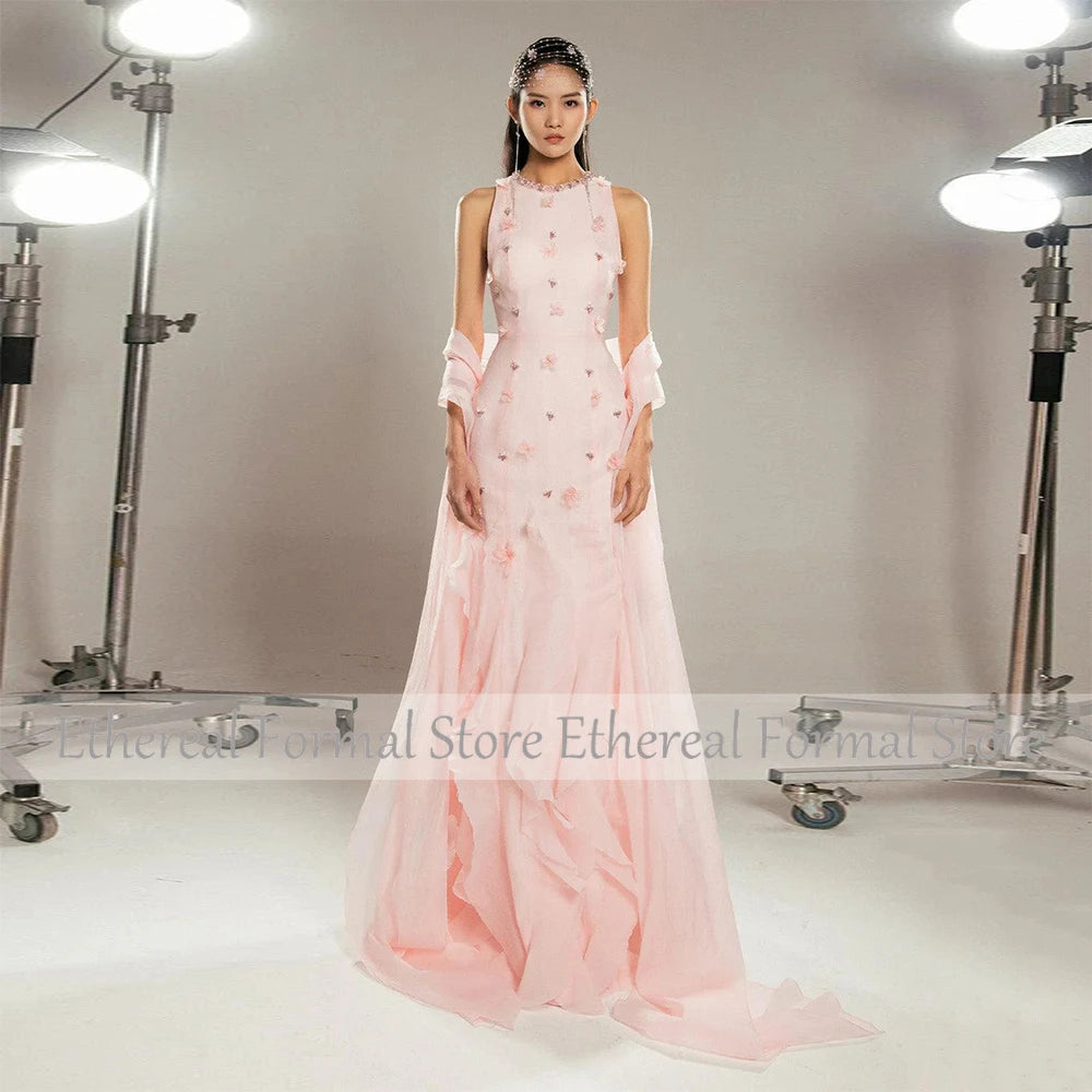 Beaded Mermaid Formal Evening Gown