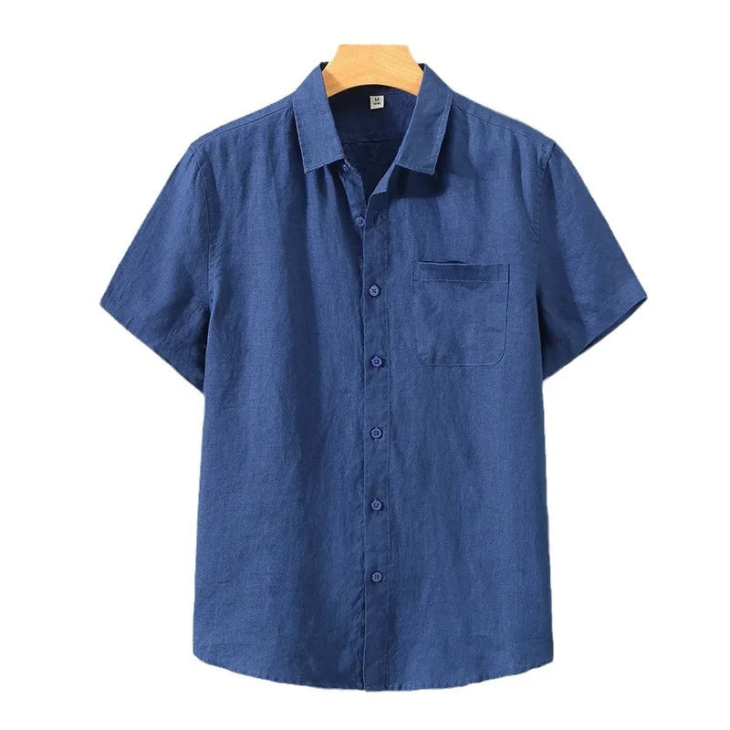 Solid Loose Short Sleeve Shirt