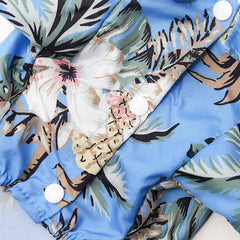Hawaiian Beach Print Dog Shirt