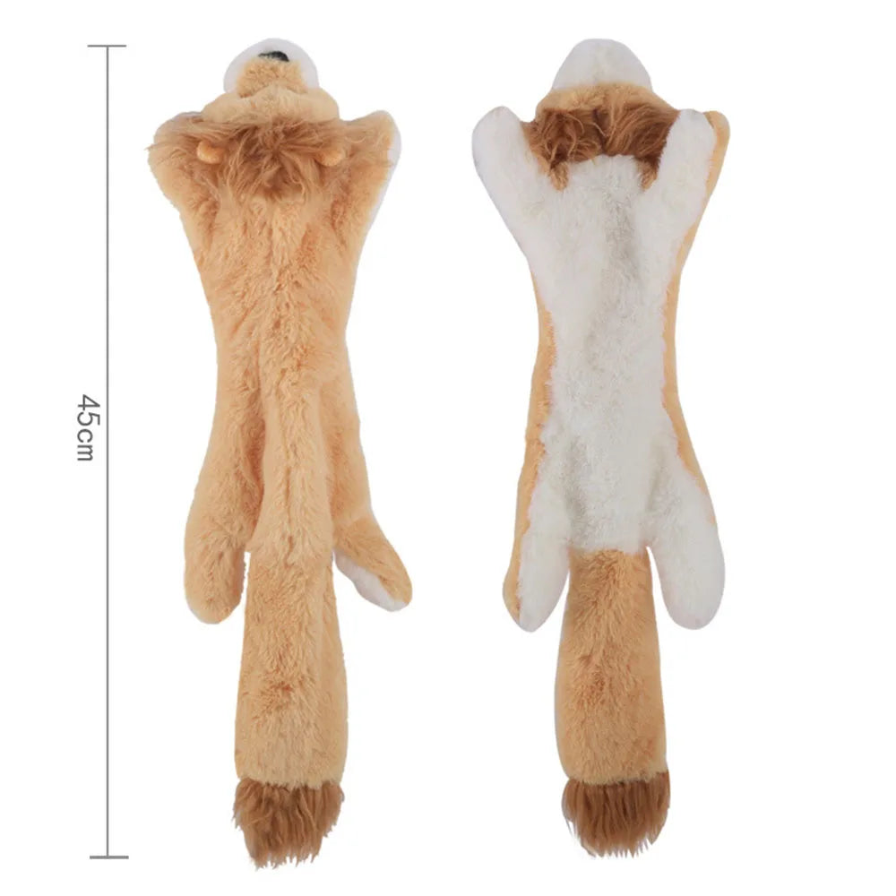 Stuffingless Crinkle Squeaker Dog Toy