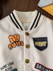 Playful Baby Sports Letter Jacket
