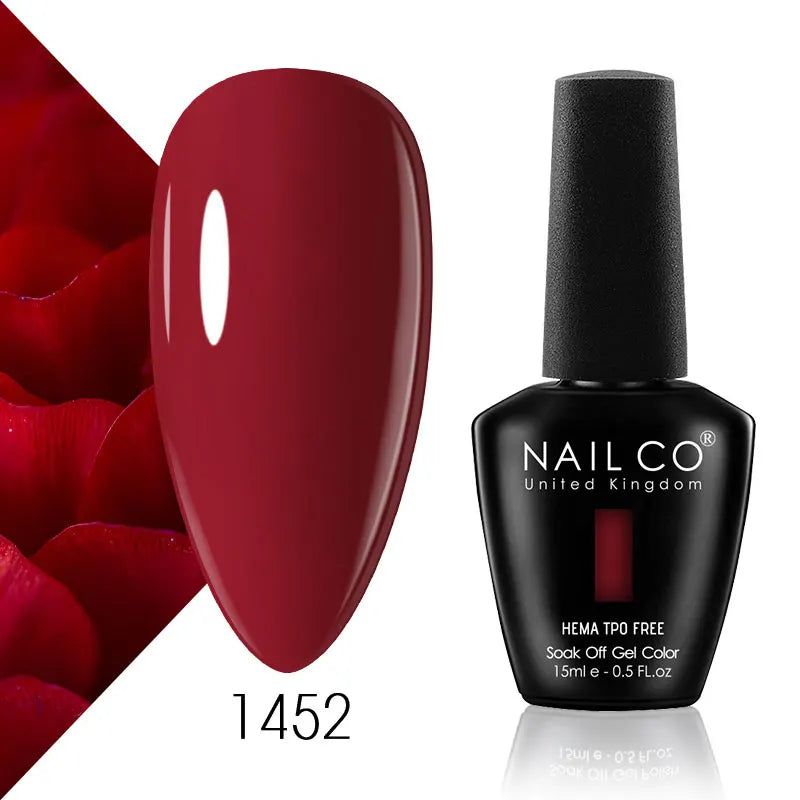 NAILCO 15ml Nail Gel Polish Semi Permanent UV Varnish Nails Art Gel Vernis Manicure TOP BASE Nails Products Supplies Equipment