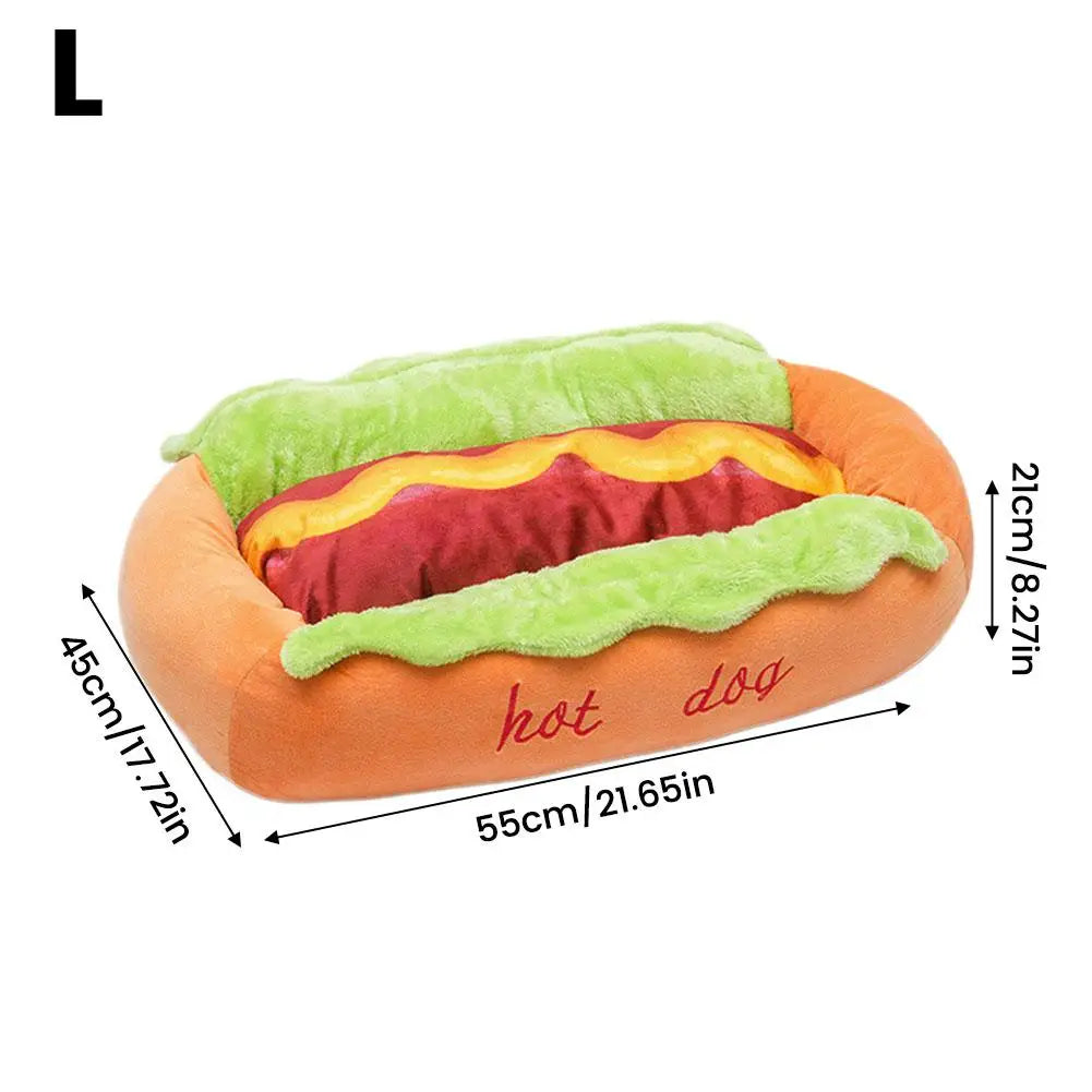 2026 New Hot Dog Pet Bed For Dachshund Cats Puppies Small Pets Plush Removable Washable Pet Beds Soft Corduroy Non-Slip Bottom