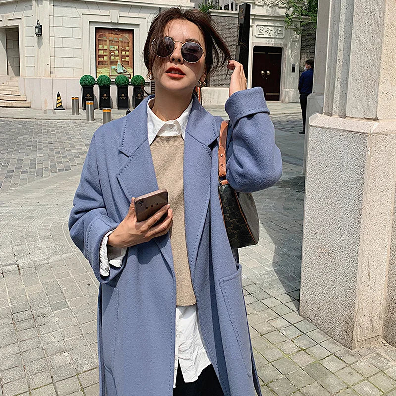 Double Faced Wool Korean Coat