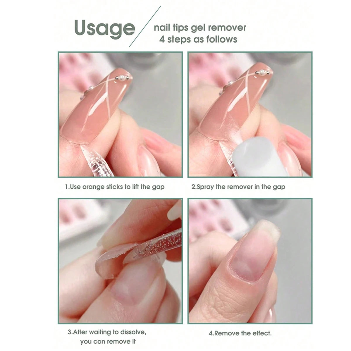 100ml Solid Nail Tips Gel Remover Liquid Quick Softening Removal Press On Nails With Nutritional Oil Care Tools Manicure No Harm