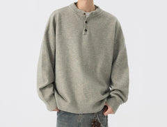 Knitted Sweater Men's Spring and Autumn Loose Casual Hoodie