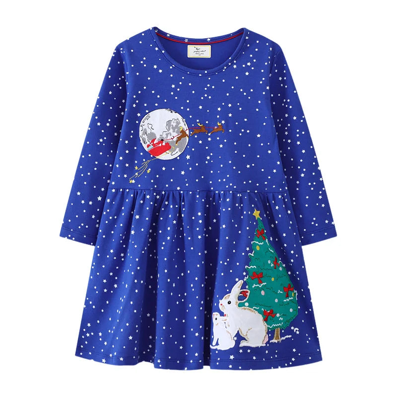 Dancing Animal Polka Girls Dress