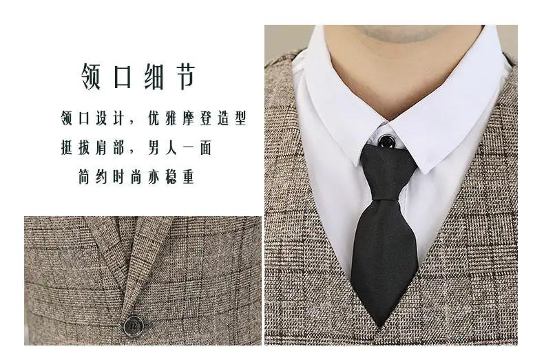 Three Piece Wedding Business Suit