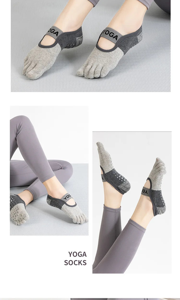 Grip Toe Yoga Socks Set