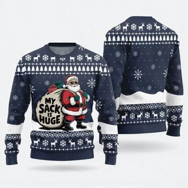2025 Santa Claus Ugly Christmas Sweaters For Women Clothing Hilarious Animals Cat Raccoon Christmas Jumper Set Xmas Sweater Tops