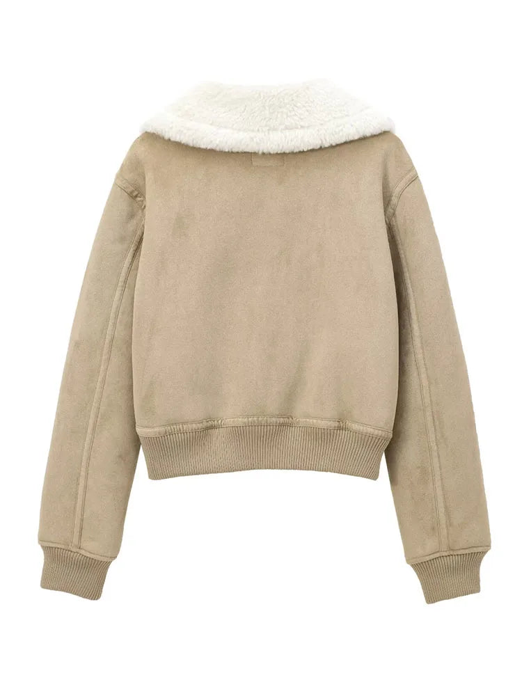 Reversible Fleece Streetwear Winter Jacket