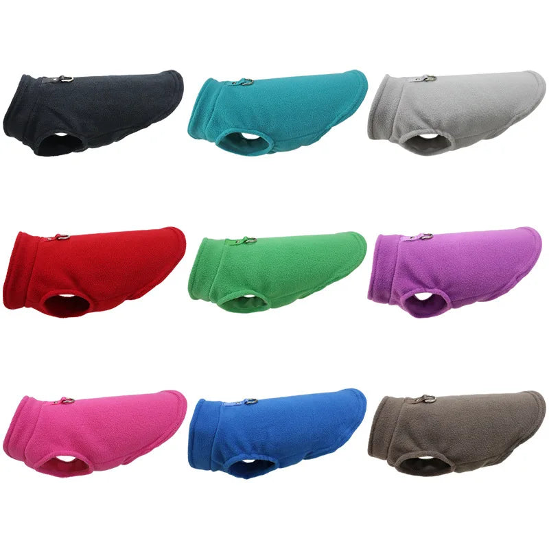 D-Ring Warm Fleece Dog Vest