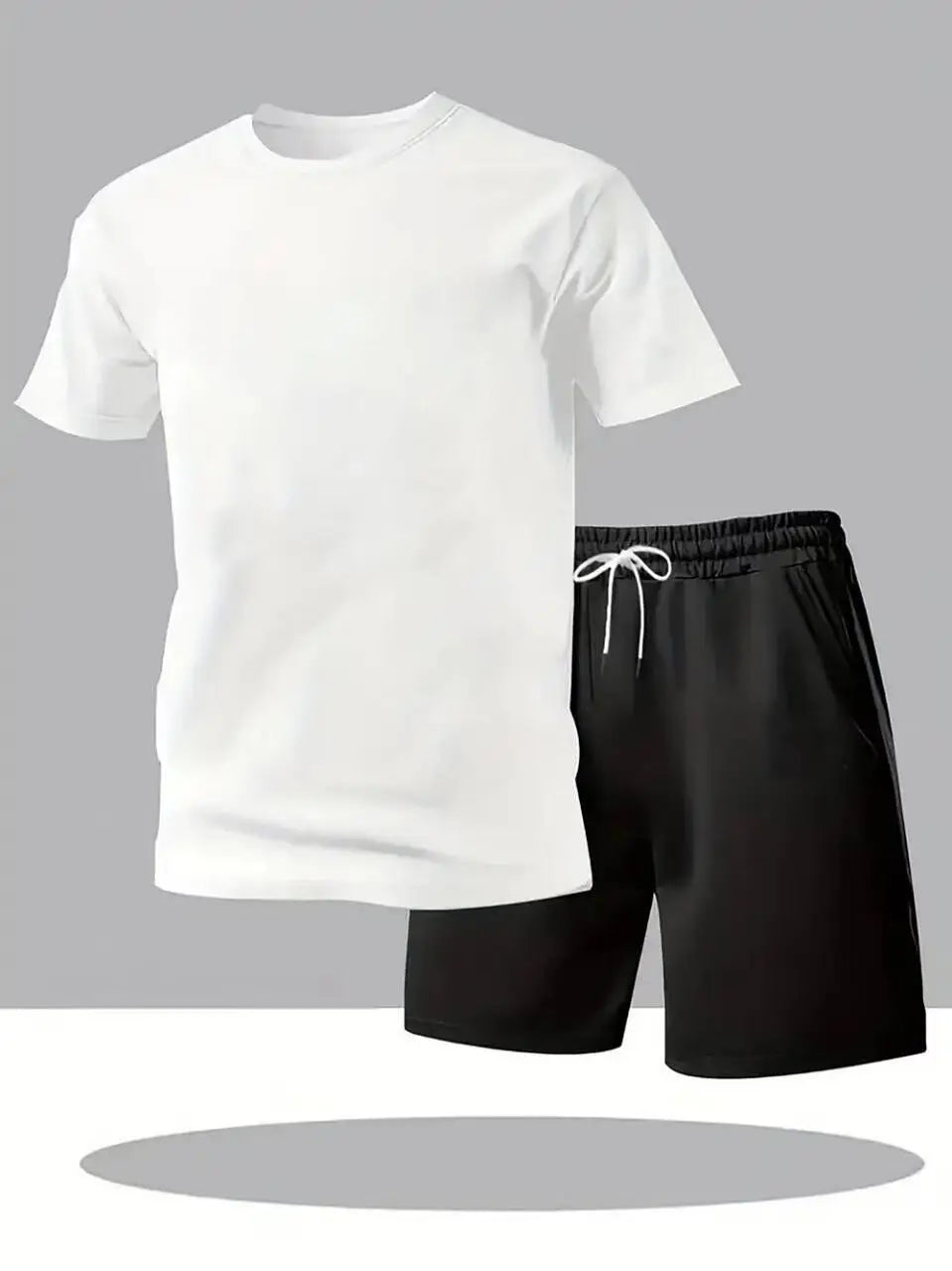2026 Summer Fashion Men's Tracksuit T-shirt Shorts Set Leisure Short Sleeve Set Jogging Gym Suit Brand Clothing