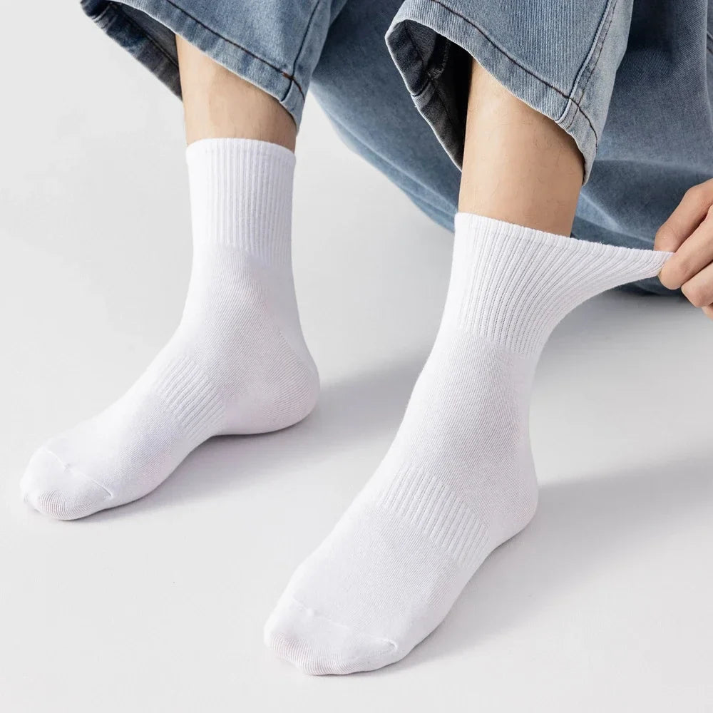 Plus Size Cotton Crew Socks