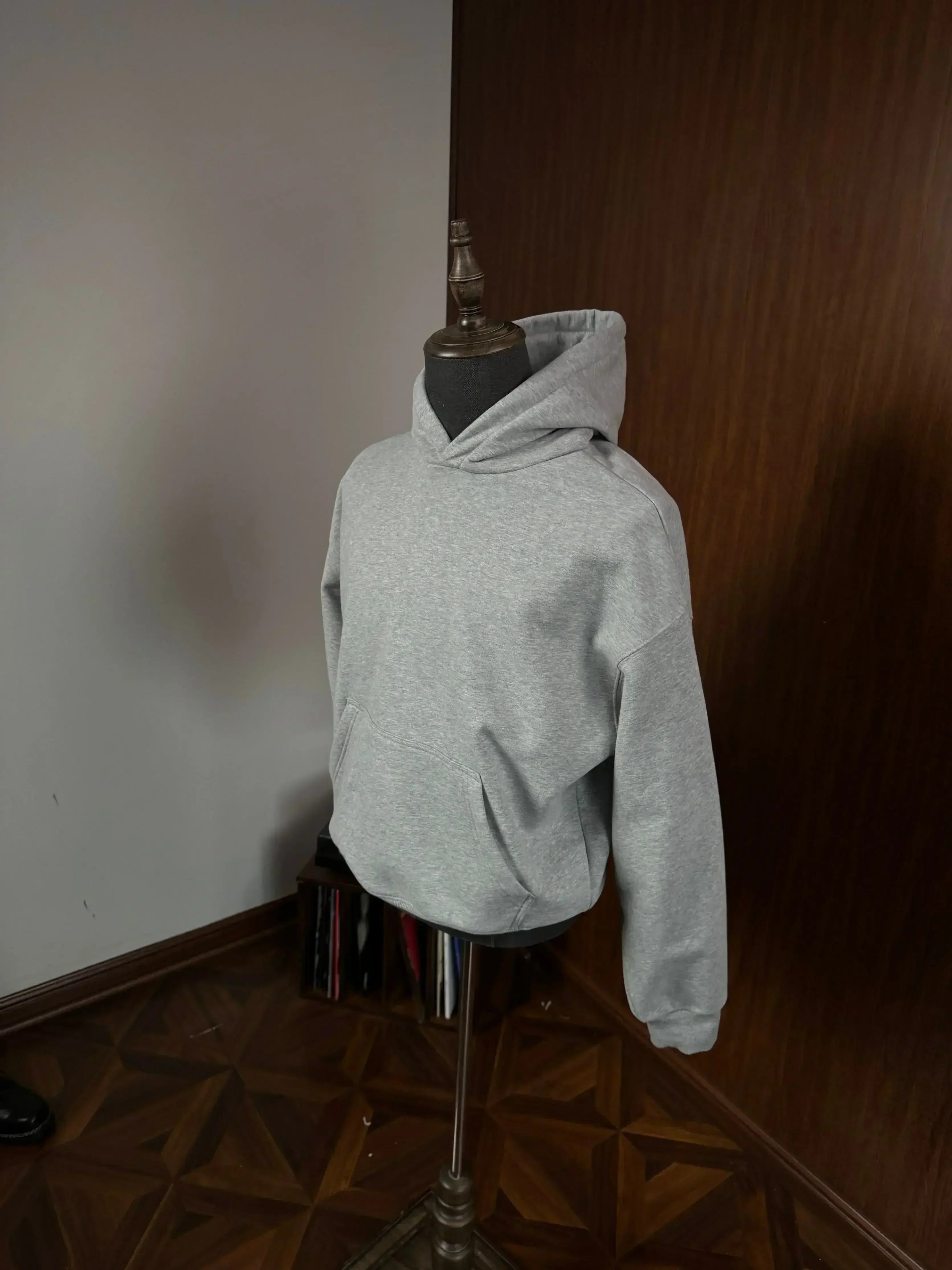 Animal Print Drawstring Cotton Hoodie