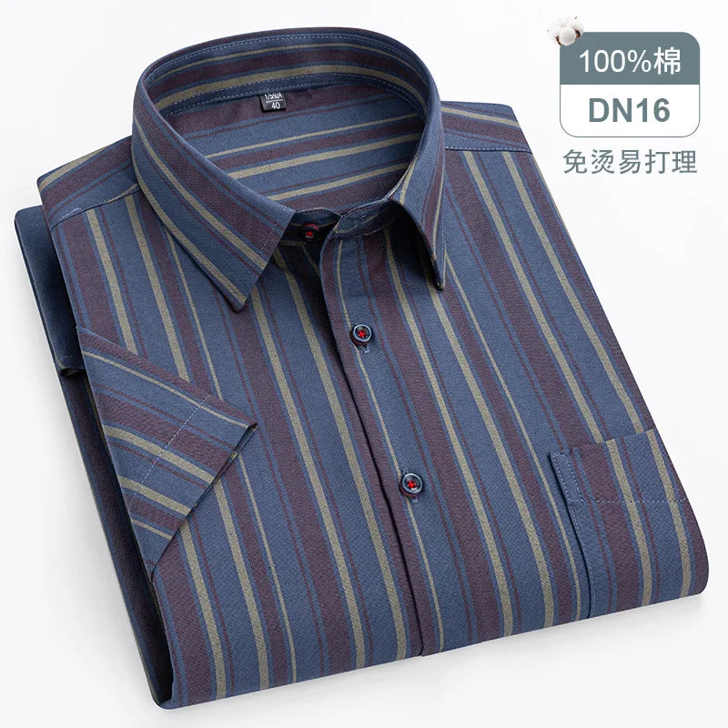 Oversized Cotton Oxford Short Shirt