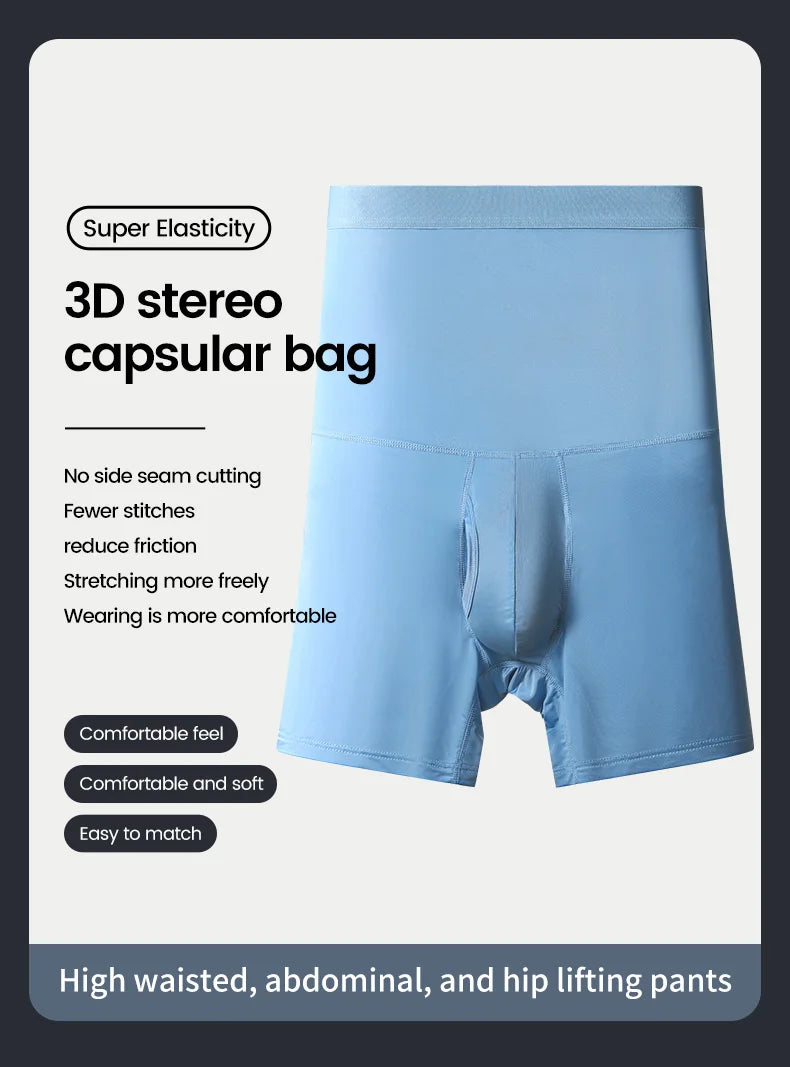 High Waist Sports Boxer Shorts