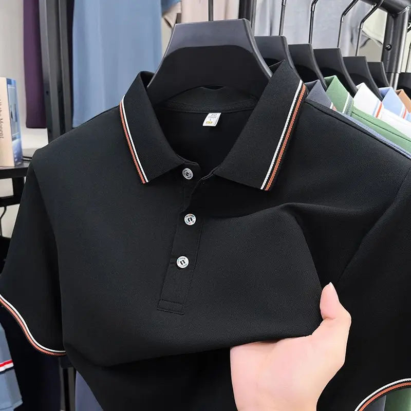Turn Down Collar Summer Polo