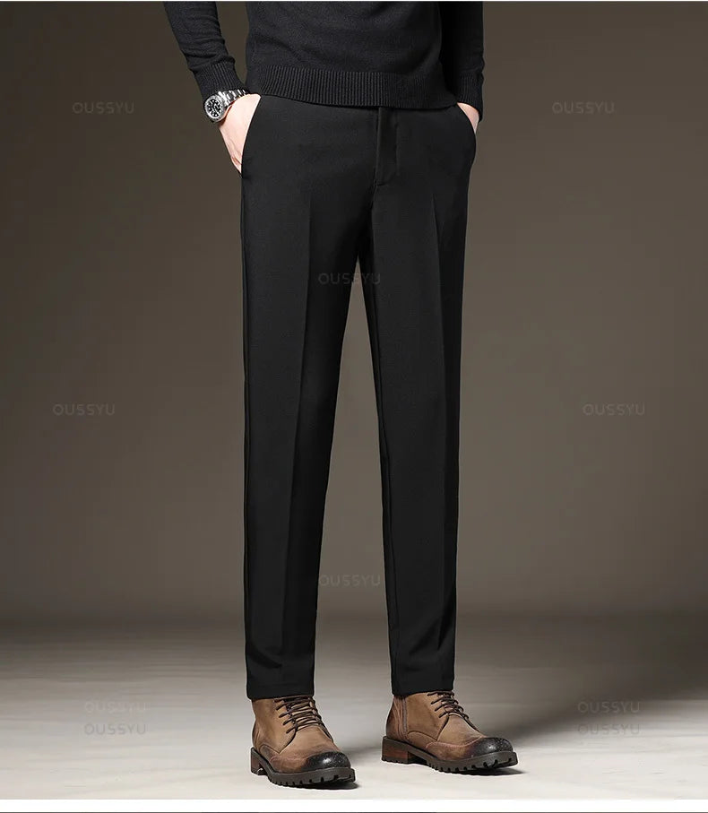 Slim Fit Korean Business Trousers