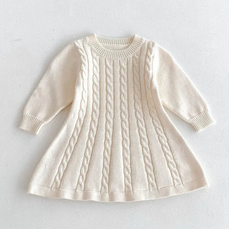 Knitted Princess Party Girls Dress