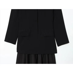 Chic Blazer Style Midi Dress