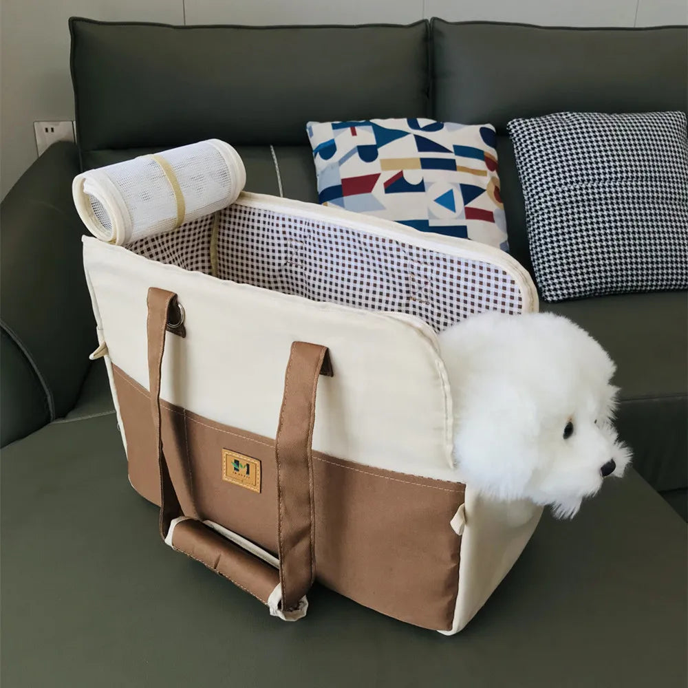 Portable Dog Carrier Cat Dog Outdoor Travel Bag Breathable Pet Carrying Pouch Travel Duffle for Cats Small Dogs Car Seat Carrier