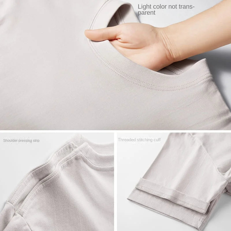 Chinese Print Cotton Summer Tee