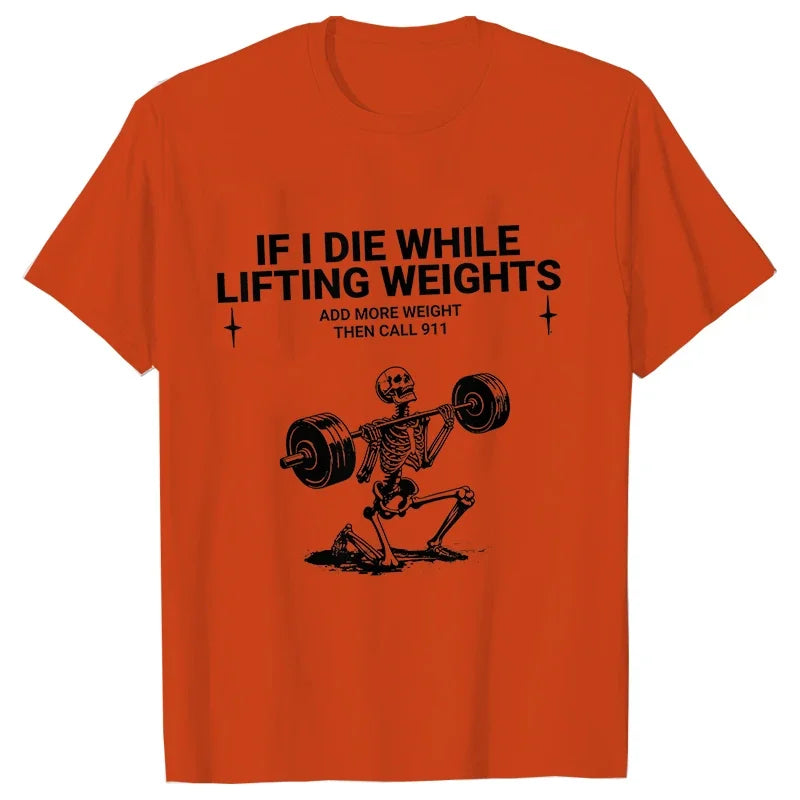Gym Workout T-shirts for Men Clothing Funny Weightlifting Tshirts Short Sleeve Tops Clothes Fitness Exercise Tee Shirts Homme