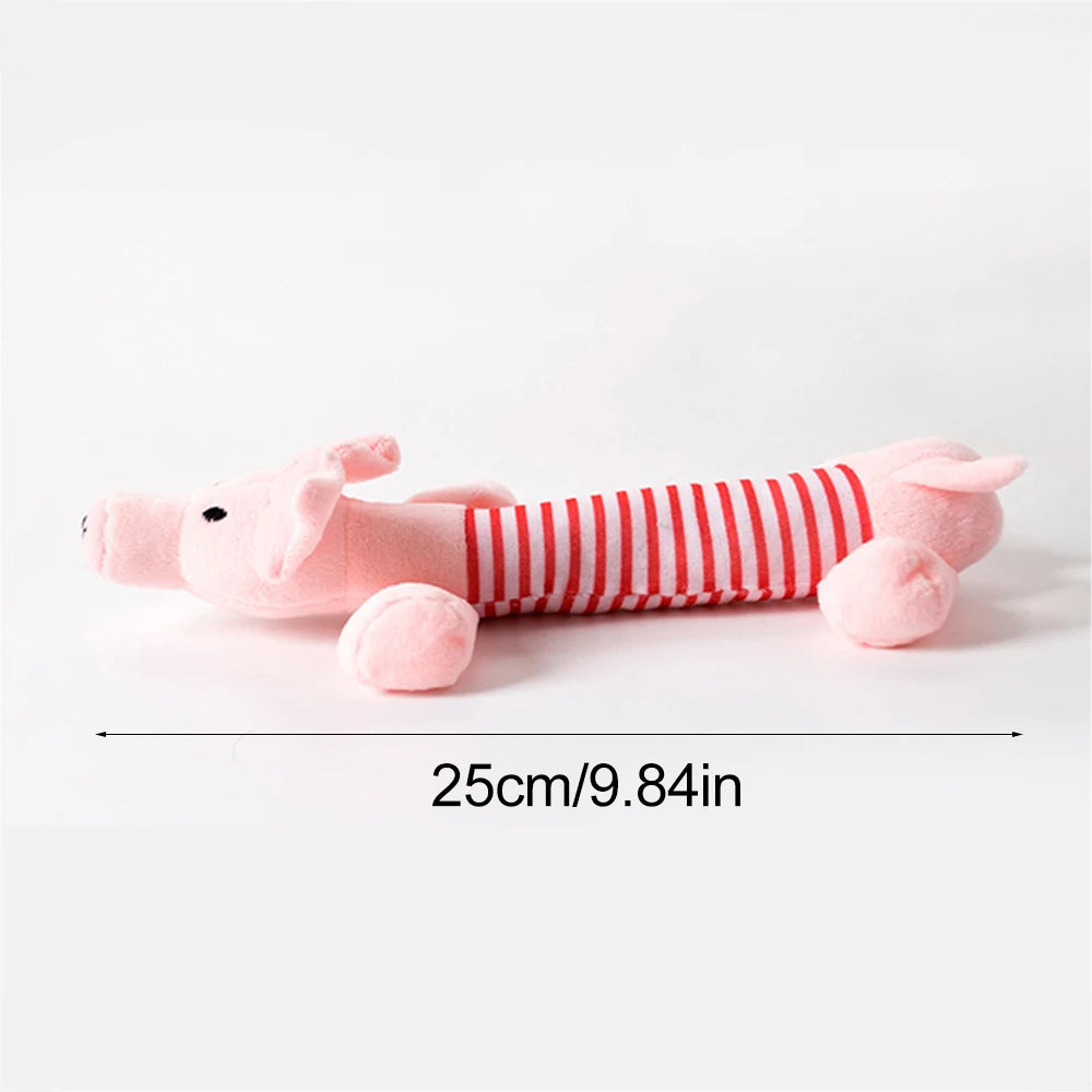 Stuffingless Crinkle Squeaker Dog Toy