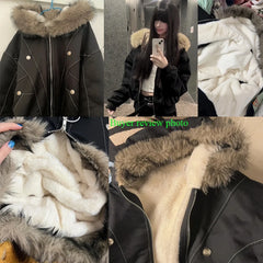 Faux Fur Hooded Parka