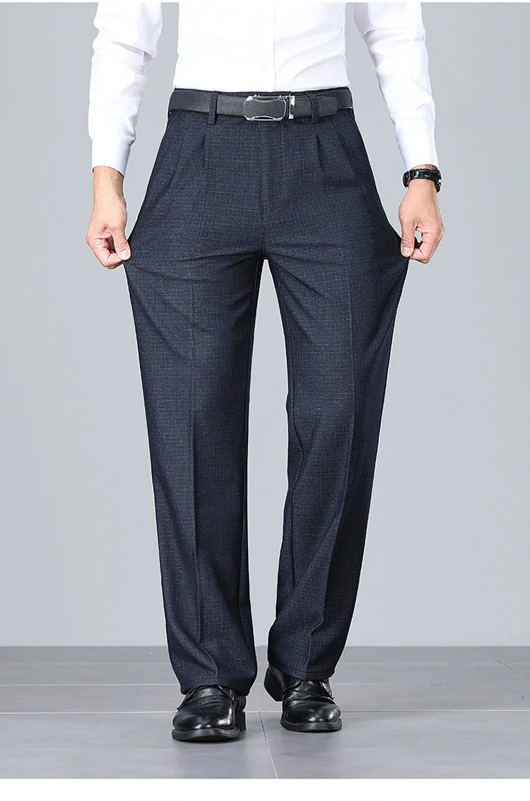 Double Pleated Smart Casual Trousers