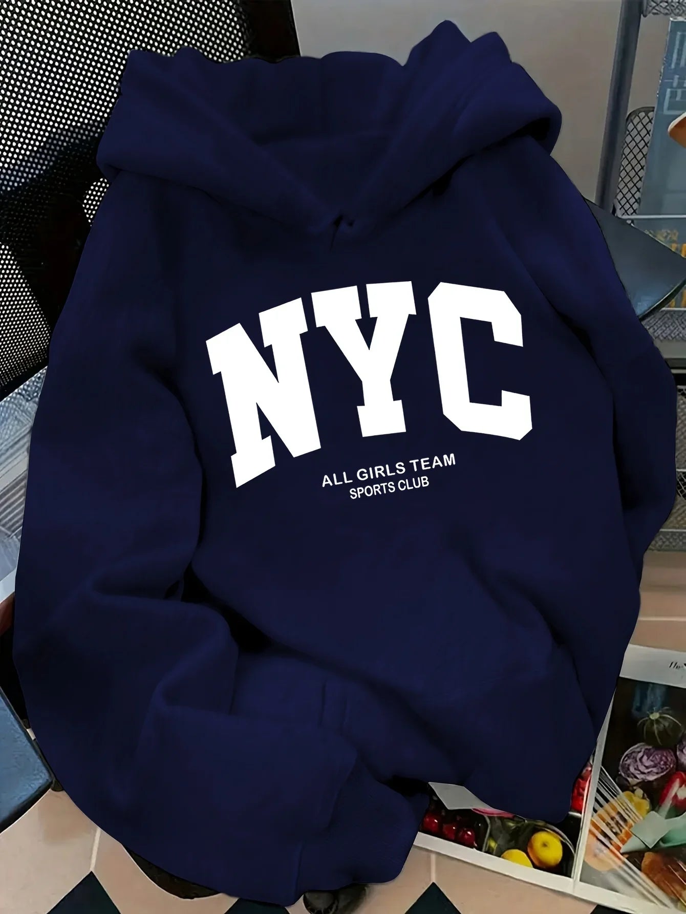 New York Team Navy Blue Zip Hoodie (Fall/Winter)