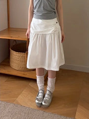 Chic Korean Style  Skirt for Young Women Spring Autumn Winter Seasonal Fashionable Inner Wear Casual Versatile Skirt