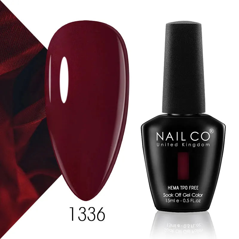NAILCO 15ml Nail Gel Polish Semi Permanent UV Varnish Nails Art Gel Vernis Manicure TOP BASE Nails Products Supplies Equipment